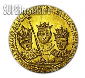 Копия царской монеты золотой рубль 1682-1689 годов царевна Софья
